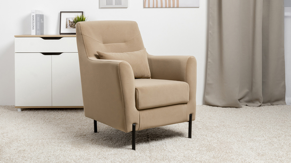 Кресло для отдыха Барселона ТК 670 велюр Diagonal 290 бежевый