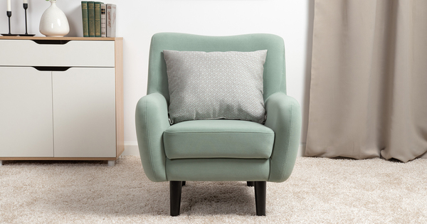 Кресло для отдыха Дакота ТК 585 велюр Vendetta 18 ментоловый, Marcello-5 1327 A1 col 19 ментоловый орнамент