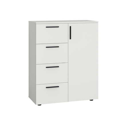 Комод Эйр 16.241 белый PE шагрень, собирается на любую сторону