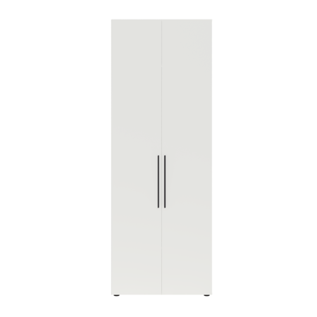 Шкаф для одежды Эйр 13.340 белый PE шагрень, собирается на любую сторону