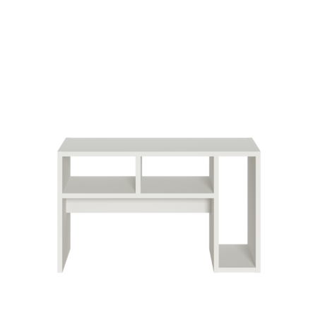 Стол журнальный, подставка Эйр 12.114 белый РЕ шагрень, вертикальная и горизонтальная установка