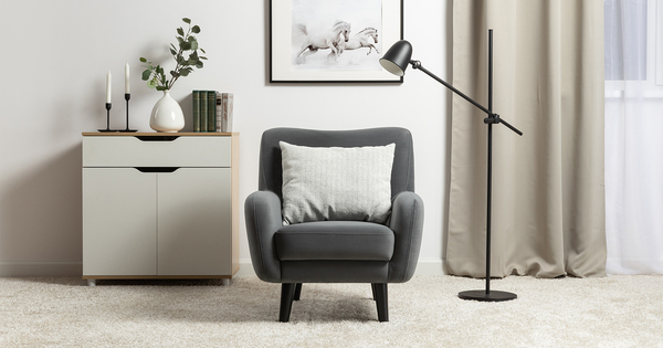 Кресло для отдыха Дакота ТК 586 велюр Vendetta 11 графитовый серый, Albus Zemin 1735 z1 col 2 белый