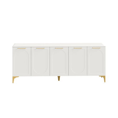 Тумба под ТВ Монтесито 16.66 Белый PE шагрень, белая шагрень 4101 ПВХ