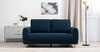 Диван-кровать прямой Оникс ТД 208 велюр Ocean 017 синий