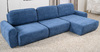 Диван-кровать угловой Тэдди 1504 композиция 3, букле Pique 009 синий, модульная система, сборка на любую сторону