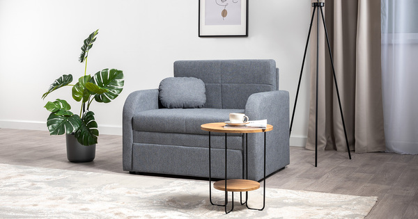 Кресло-кровать Тео (85) ТК 909 велюр Danco 995 серый