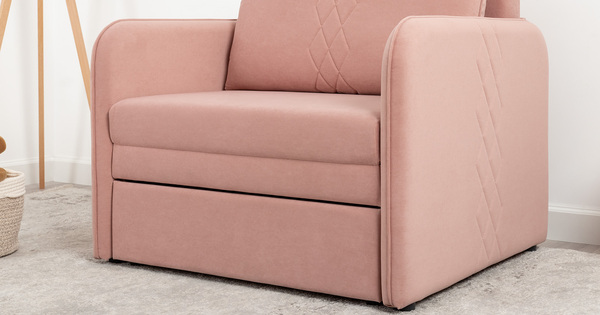 Кресло-кровать Юта (85) ТК 522 велюр Вивальди 27 пастельный коралловый